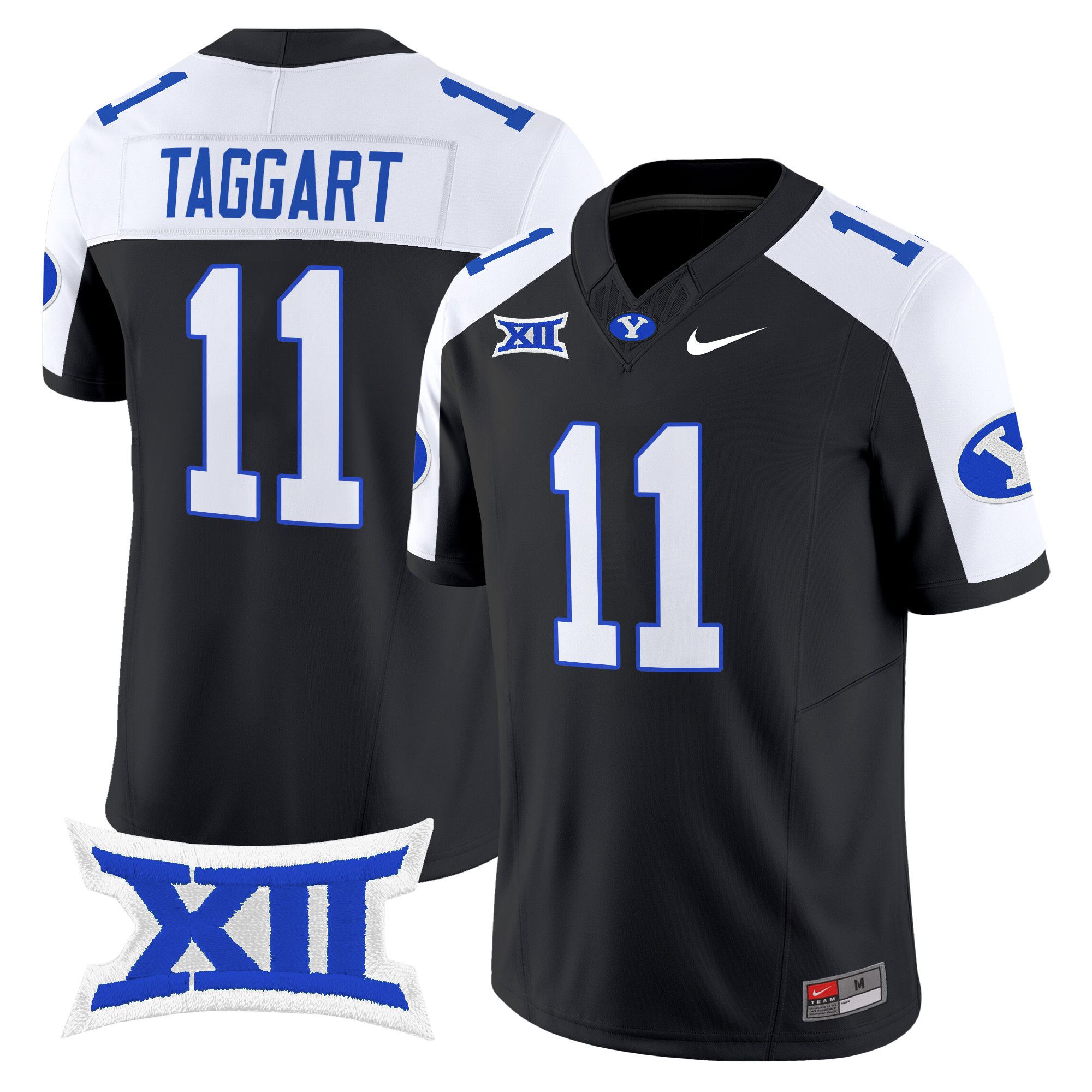 Men BYU Cougars #11 Taggart Black Nike 2024 Vapor Limited NCAA Jersey